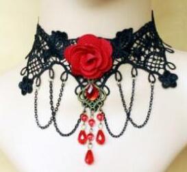 Lace necklace all-match necklace