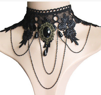 Lace necklace all-match necklace