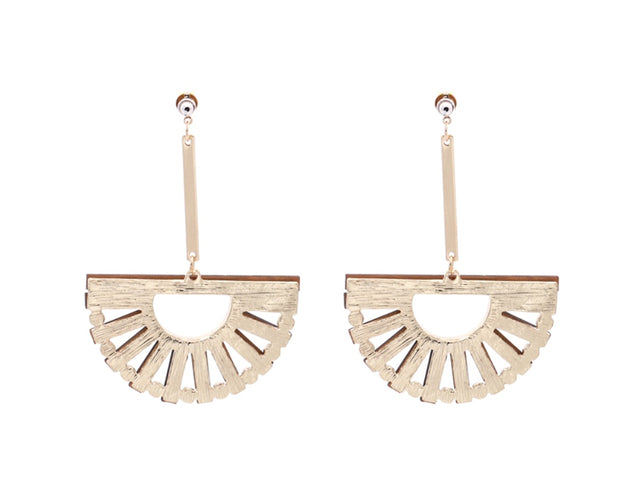 Bamboo hollow earrings earrings